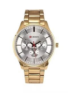 CURREN Men's Water Resistant Analog Wrist Watch 8282/ Gold