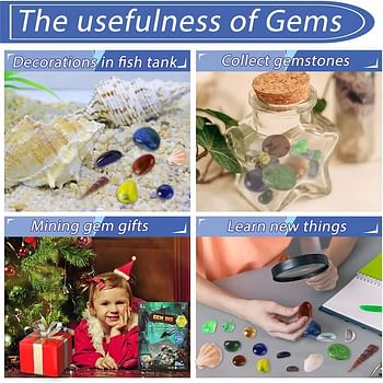 UKR Gems Dig 17 Gemstones Science STEM Educational Learning Kit Kids History Paleontology Archaelogy