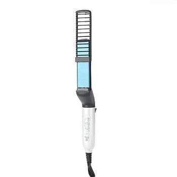 Quick Beard Straightener Comb White/Black/Blue