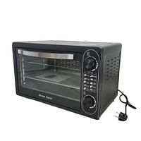 Silver Crest 48L Large Electric OEM Customized Countertop, Cooks Baking Pizza Griller Toaster Oven - Black