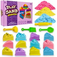 UKR Moldable Sensory Play Sand Set Sand Cars Art and Craft Sand Kit Toy for Kids Age 3+ Sweet Treats