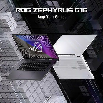 ASUS ROG Zephyrus G16 GU603VV-N4083W Eclipse Gray Gaming Laptop, i7-13620H 16GB 1TB SSD, NV RTX 4060, 8GB VRAM, Windows 11 HOME, 16-inch 2560 x 1600, 240Hz, HD Webcam, Backlit RGB English Arabic Keyboard