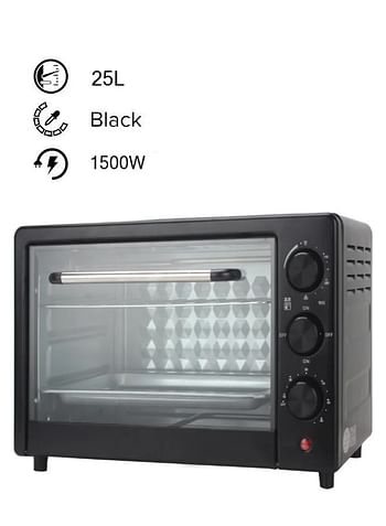 Cyber Electric Oven With Rotisserie Grill Function 25L 1500W CYTO-1025