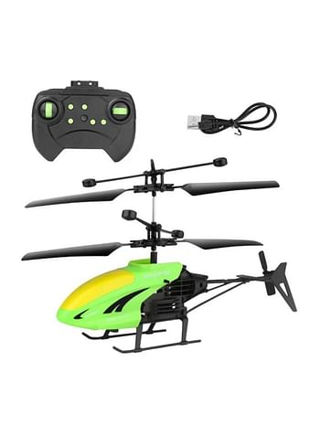 Sky King F350 2.5 Channel Remote Control Helicopter Outdoor Toy For Kids 14+ Years Green