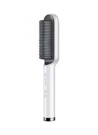 Fancy Hair Straightener Brush White/Black 27x3cm