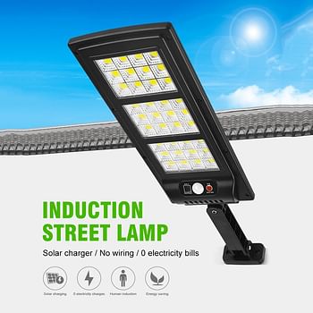 Solar LED Wall Lamp with Motion Sensor Outdoor Lights with Remote Control for Outdoor Garden Waterproof