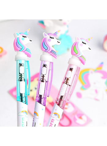 32 Pieces Unicorn Light Pen Stationary LED Writing Ballpoint