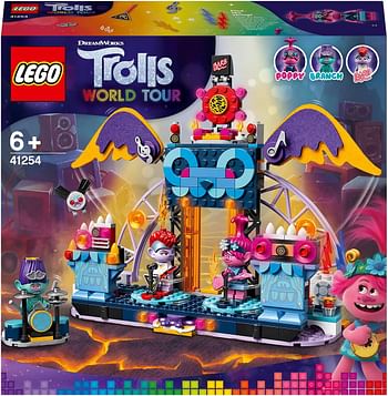 LEGO Trolls World Tour Volcano Rock City Concert 41254, Cool Trolls Toy Building Kit for Kids (387 Pieces)