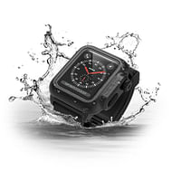 Catalyst - جراب مضاد للماء من الفئة 3 مقاس 42 مم لساعة Apple Watch باللون الأسود الشبح