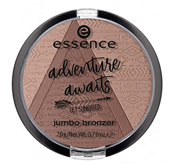 Essence adventure awaits get sunkissed jumbo bronzer No. 01 my happy place. Contents: 20 g bronzer for a sun-kissed complexion and extra contours on the face.