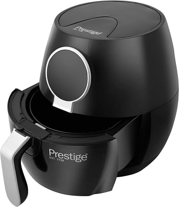 Prestige Digital Air Fryer 3.2 Ltr | Best Oil-free fryer for Small Family | Air Fryer for Grilling, Broiling, Roasting, Baking & Toasting (Black) 1400 Watts PR7511