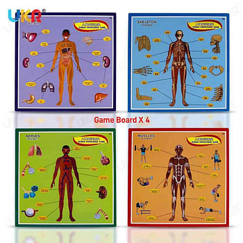 Body Structure Parts Puzzle Board Game