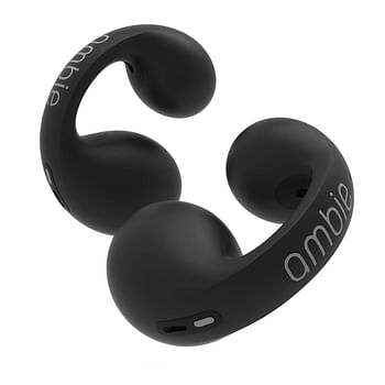 Upgrade Pro for Ambie Sound Earcuffs 1:1 Earring Wireless Bluetooth Earphones TWS Ear Hook Headset Sport Earbuds (Black)