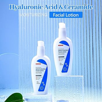 Facial Moisturizing Lotion With Hyaluronic Acid, Ceramide And Retinol - Oil-Free Face Moisturizer - 90g