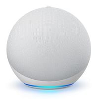 مكبر الصوت الذكي Echo 4 مع Alexa Glacier White