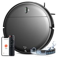 Robot Vacuum Cleaner G20 Ultra Thin Design With Anti Dropping Feature With Smart Mopping - Black