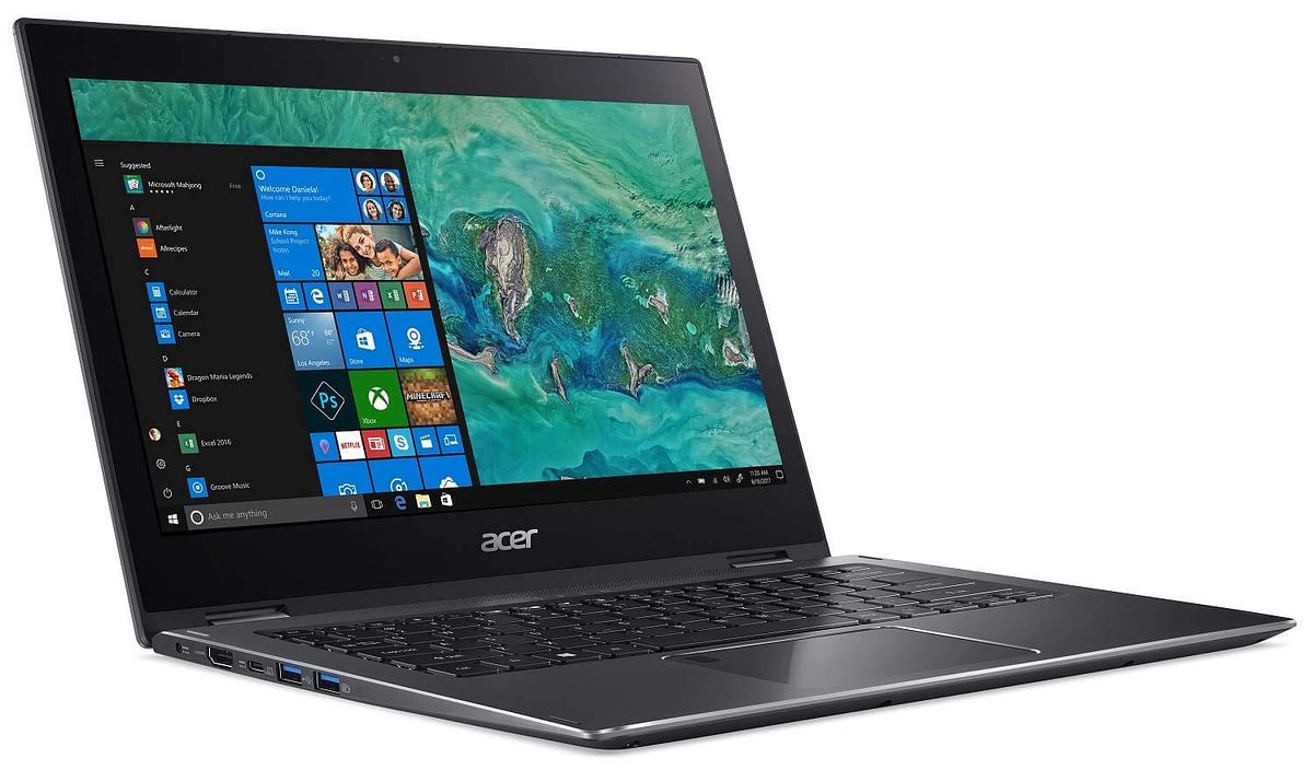 Acer SPIN 5 SP513-52N -  13.3 inch FHD ips 2 in 1  Display- 8TH Gen core i5 8250U Processor-8GB Ram DDR4-512GB NVMe SSD- Backlit KB-Finger print Security-USB Type C-Win 10