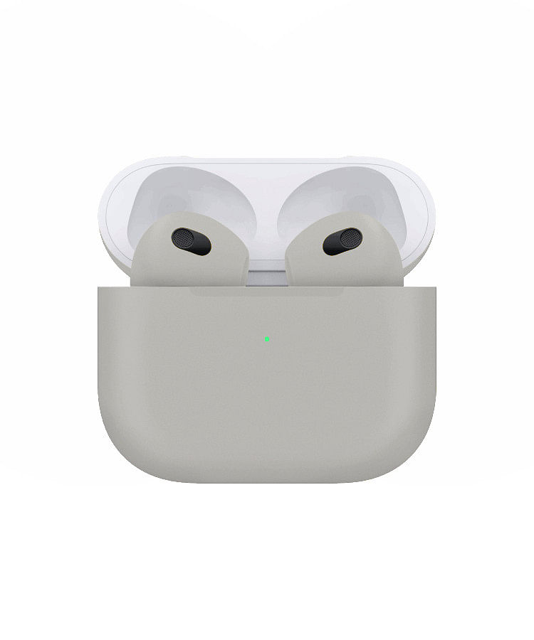 Apple Airpods (3rd Generation) Customized By Caviar Matte Metallic Silver