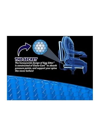 Seat Support Gel Cushion Blue 15.5 x 14 x 1.5inch