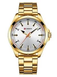 CURREN Men's 8320 Stainless Steel Analog Watch GOLD