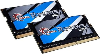 ذاكرة وصول عشوائي DDR4 سعة 32 جيجابايت 2666MT/S SODIMM من G.Skill RIPJAWS (2 × 16 جيجابايت) (F4-2666C19D-32GRS)