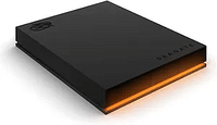 SEAGATE HARD DRIVE Fire Cuda Gaming USB 3.2 Gen 1 ، إضاءة RGB LED للكمبيوتر الشخصي وماك مع محرك أقراص صلبة خارجي لخدمات الإنقاذ 1 تيرابايت (STKL1000400) أسود