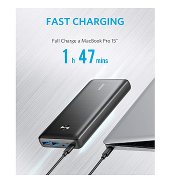 Anker PowerCore III Elite 25600 87W Power Bank - Power Delivery Battery Charging Set - Compatible with MacBook Air/Pro/Dell XPS - iPad Pro - iPhone 13/12/11/Mini/Pro