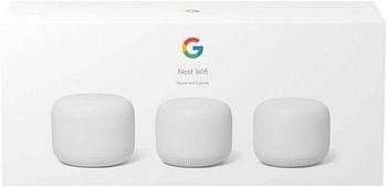 Google nest wifi router and 2points