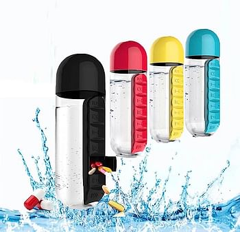 Water Bottle With Pill Box