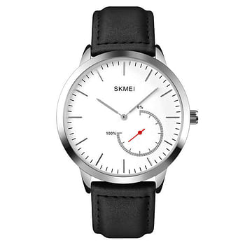 SKMEI 1510 Leather Smart Analog Watch For Men