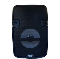 Wireless Speaker with Wired Mic and Disco Light ASD-150  BLack