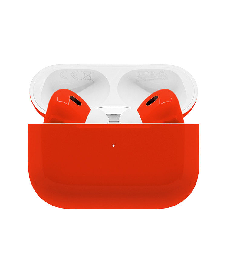 Apple Airpods Pro (2nd Generation) Customized By Caviar Glossy Scarlet Red