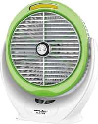 Rocklight 8" LED Multi-Functional Fan RL-F-7076, Rechargeable Battery-Operated Portable Fan with COB Light, 2400 MAH Lithium Battery, TYPE-C & USB Micro Charging