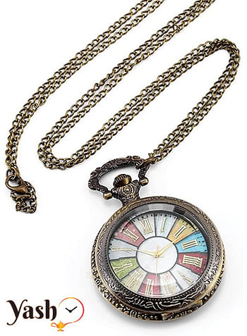 Yash Romanian Style Quartz Pocket Watches Collection Rom Multi LC