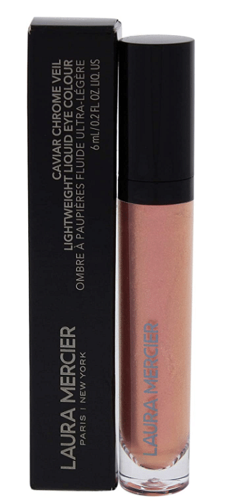 Laura Mercier Caviar Chrome Veil Lightweight Liquid Eye Color - Crystal Rose, 0.2 Ounce
