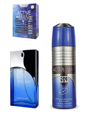 Active Man Gift Set 80 ML Spray and 200 ML Deo