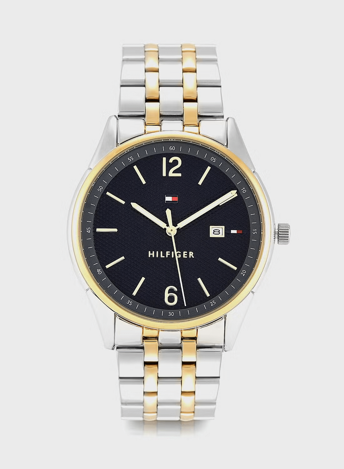 Tommy Hilfiger Macy's Essentials Men's Watch, Analog - Silver and Gold