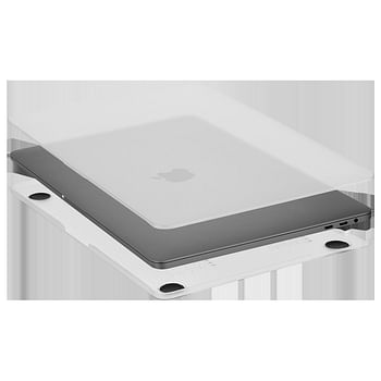 جراب Case-mate Snap-On Apple Macbook Pro 13 "2020 - غطاء شفاف مقاوم للصدمات وحماية من الخدش ، شعار Apple شفاف مع غطاء لوحة المفاتيح- شفاف