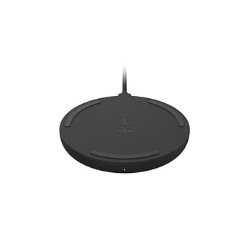 Belkin BOOST UP Wireless Charging Pad - 10W Fast Qi Certified for iPhone 11/11Pro/ 11 Pro Max/Xs Max/XR/XS/X/8 Plus/8, Samsung Galaxy Note 10, 10+, Huawei  & other QI enabled devices - Black