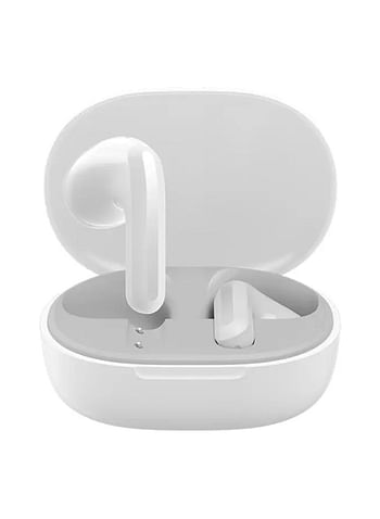 Mi Amite MI Redmi Buds 4 Lite Wireless Earbuds Bluetooth 5.2 Low-Latency Call Noise Cancelling, IP54 Waterproof, 20H Playtime, Lightweight Comfort Fit Headphones - White