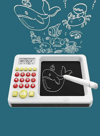 2 in 1 Writing Tablet & Calculator Intelligent Early Education Learning For Boy's & Girl's