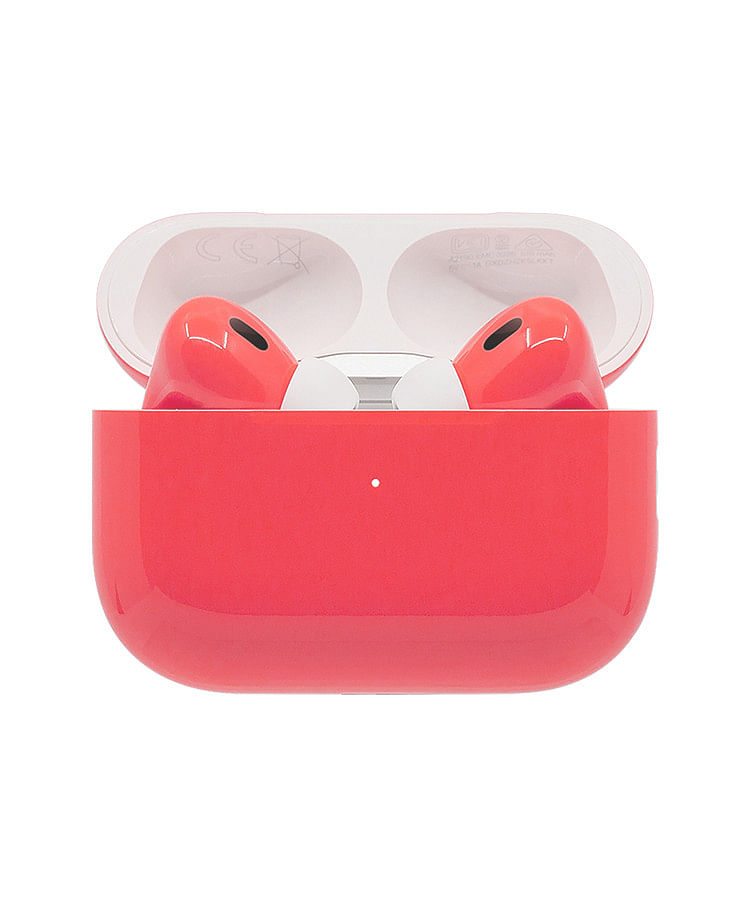 Apple Airpods Pro (2nd Generation) Customized By Caviar Glossy Coral Orange