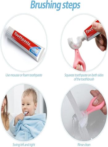 Wrapped U-shaped 360° full oral toothbrush