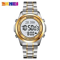 Skmei Men Electronic Watch Multifunctional Worship Watch Waterproof Watch Fashion Business Style For Men 2097 Gold /Silver