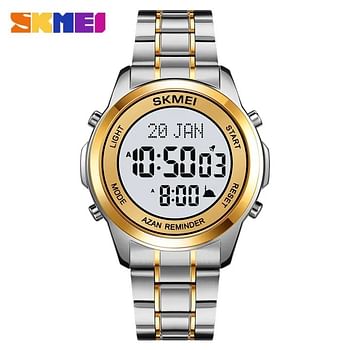 Skmei Men Electronic Watch Multifunctional Worship Watch Waterproof Watch Fashion Business Style For Men 2097 Gold /Silver