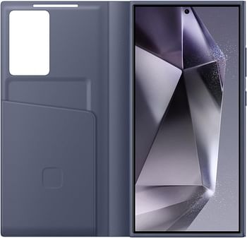 Samsung Galaxy S24 Ultra Smart View Wallet Case, Dark Violet