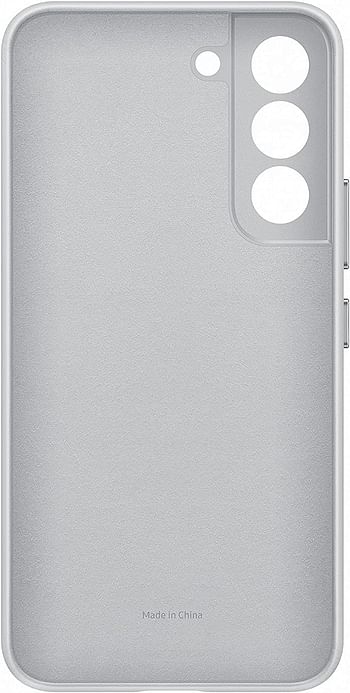 Samsung Official S22 Leather Cover Light Gray