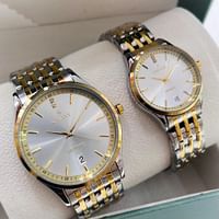 Galaxy 2353 Waterproof Quartz Analog Couple Watch Set