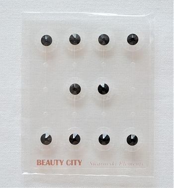 Swarovski Crystals Elements Ear, Face, Body Seeds Non - Piercing Black Pearl