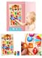 57 Pcs Logical Thinking Interactive Toy Mind-Bending Wooden Puzzle Interactive Brain Game Toys for Boys Girls